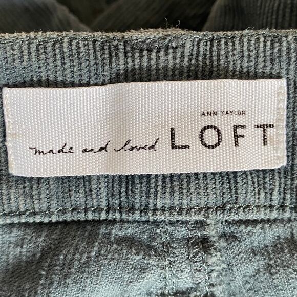 Ann Taylor Loft Corduroy Ribbed Jeans Size 12 Straight Leg - Picture 7 of 10